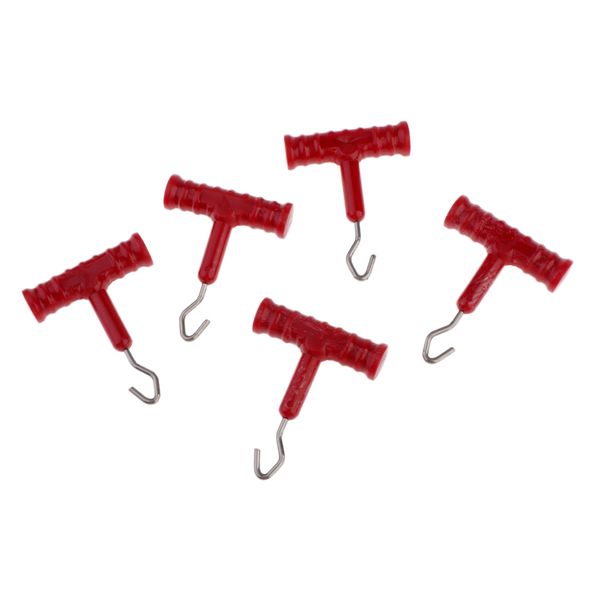 

5pcs hook knot tool knot hook puller carp fishing rig terminal tackle
