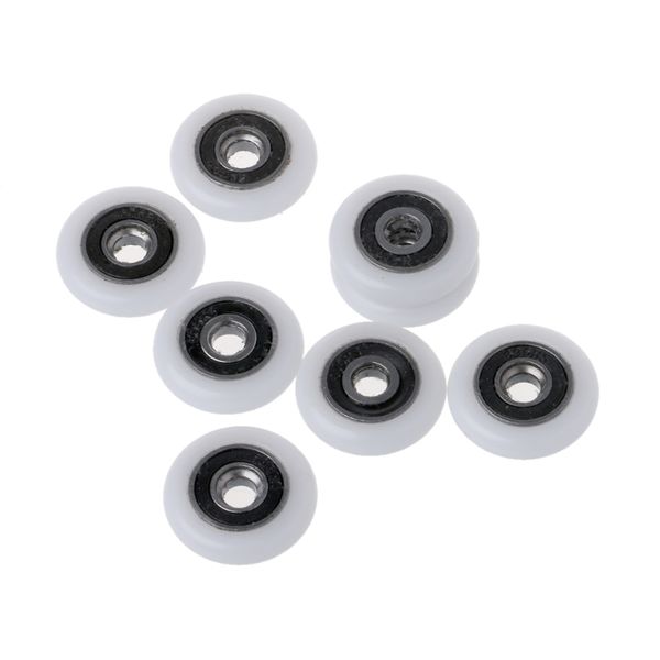 

8 pcs shower door runner rollers wheels pulleys replacement parts 23mm diameter