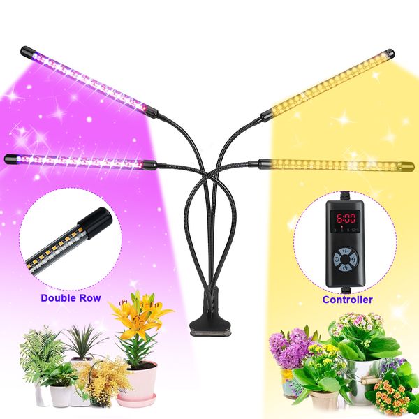 Led Grow luz para plantas de interior, 85W, 264Led, 4 alternar entre os modos, 9 Levels pode ser escurecido, 4 de temporização, temporizador ajustável Luz planta com Full Spectrum