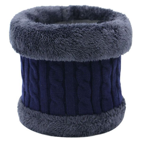 

winter warm fleece neck warmer cycling scarves men ski climbing neck scarf velvet thicken knitted ring scarves collar scarf, Blue;gray