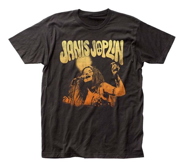 

janis joplin live t-shirt - sizecharcoal - (men) new funny tee shirt