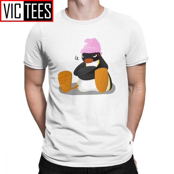 

pingu bath towel men t shirt penguin series meme kids 80s 90s retro cute t-shirt pure cotton oversized clothes