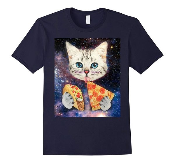 

new men shirt cat love taco and pizza tshirt