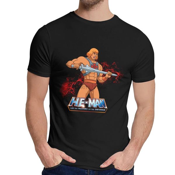 

heman holding sword t shirt masters of the universe t-shirt cartoon mans o-neck harajuku streetwear t shirt