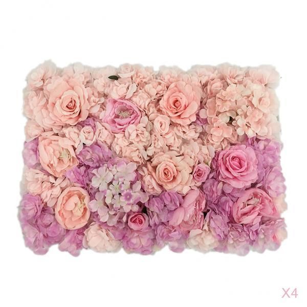 

4pcs wedding artificial flower wall panels wedding venue decor 60 x 40cm