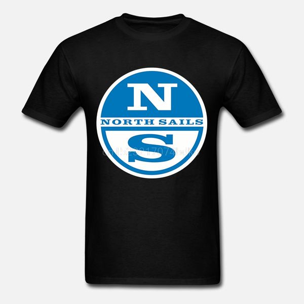 

north sails logo black t-shirt mens tee