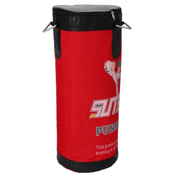 

empty boxing sandbag punching bag hook hanging training fitness with chain
