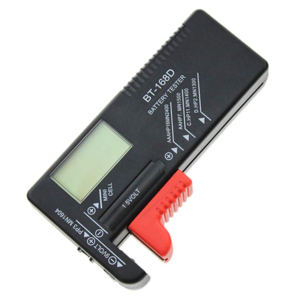 

цифровой жк-дисплей батареи тестер checker tool для 9в / 1.5v клетки и кнопки батареи