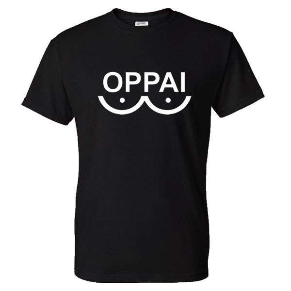 

fashion oppai letter pattern printed t-shirt anime one punch man men/women casual o-neck streetwear cotton tshirt hip hop tees