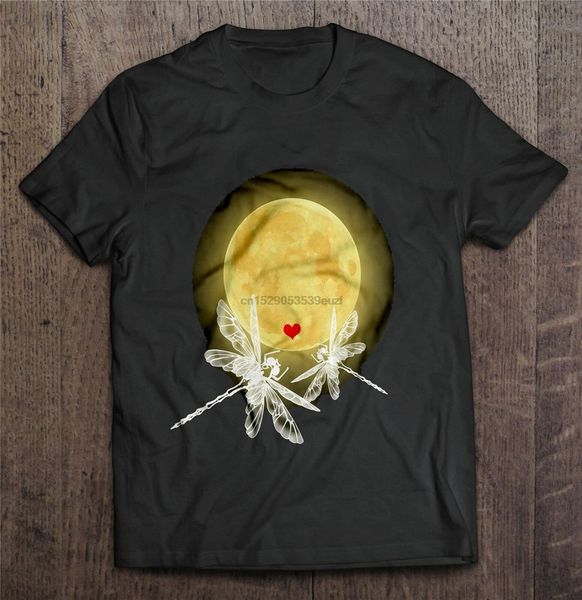 

dragonfly halloween moon men t-shirt s-3xl высшего качества tee shirt