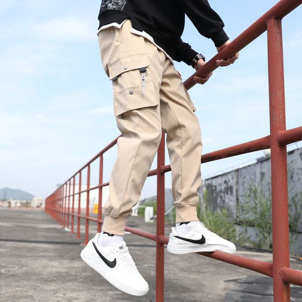 

harem pantalon homme pants work pant casual pants leggings sport autumn and winter male slim fit fashion joggers men, Black