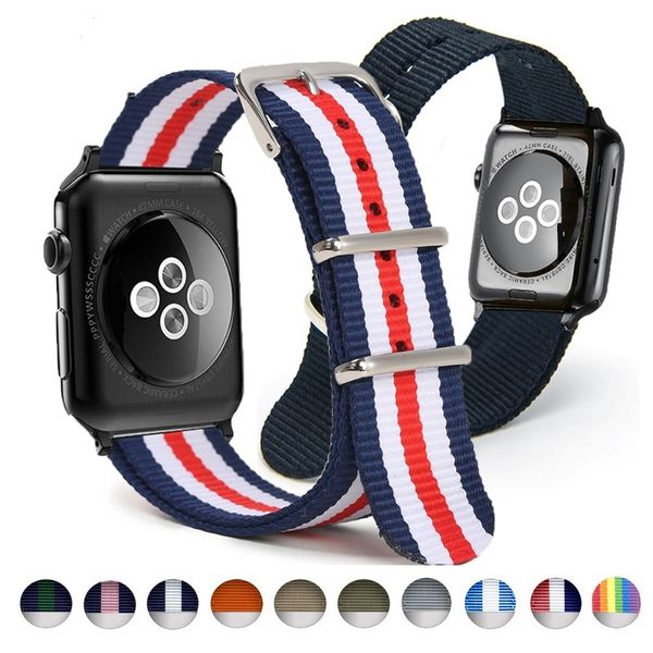 

eastar woven nylon band watchband for apple watch 3 42mm 38mm fabric-like strap iwatch 5/4/3/2/1 wrist band nylon watchband belt