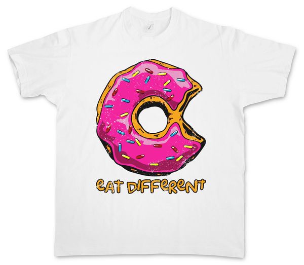 

ешьте different ii t-shirt пончик fun компьютер nerd geek пончики любовь mans уникальный хлопок короткие рукава o-образным вырезом футболка