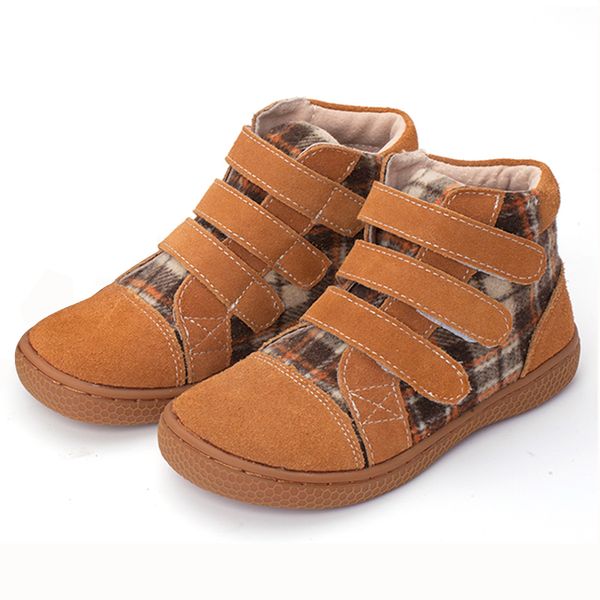 

pekny bosa children shoes new boys girls genuine leather martin boots toddler kids rubber anti slip soft bottom barefoot shoes, Black;grey