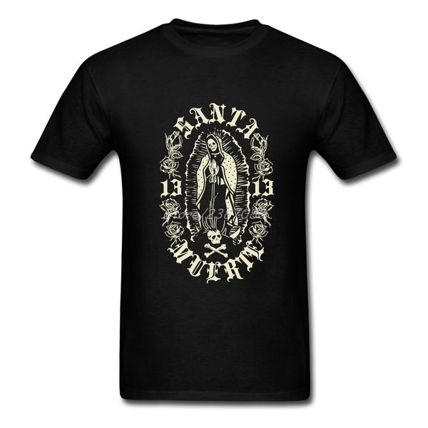 

santa muerte 13 t shirt xxxl short sleeve custom t-shirts popular group cotton crewneck men's shirts