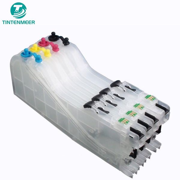 

tintenmeer refillable empty cartridge long version with auto reset chip lc 101 103 105 107 109 for mfc j245 j285 j4310 j4410