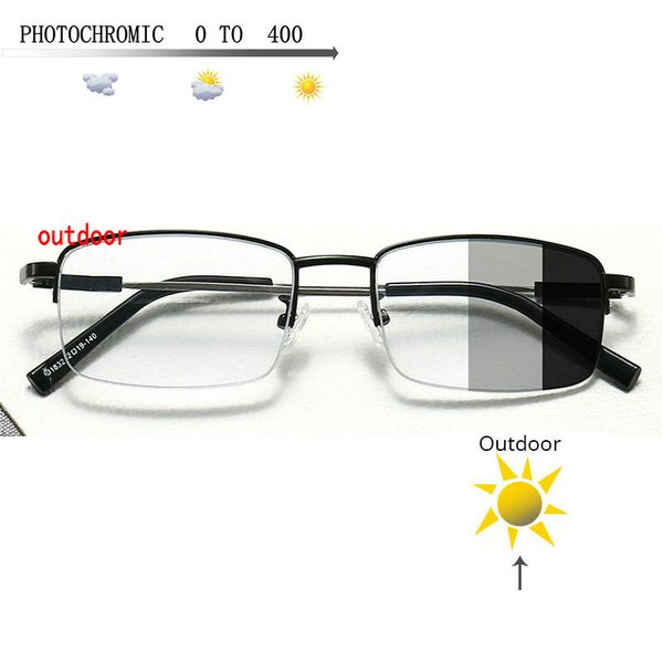 

square pchromic myopia sunglasses for women retro men nearsighted glasses students shortsighted sunglasses fml, Silver