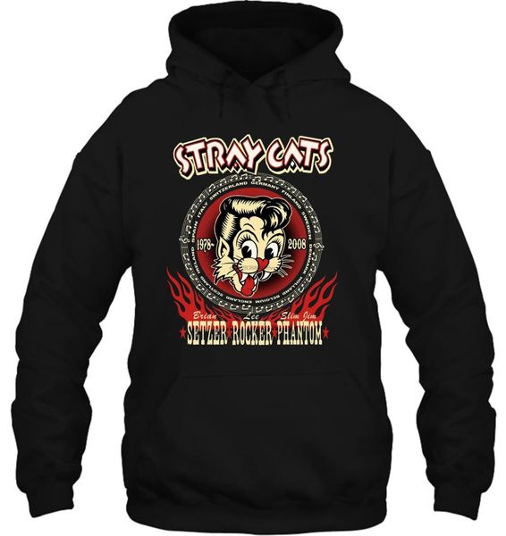 

stray cats brian rocker slim jim phantom graphic novelty streetwear men women hoodies sweatshirts
