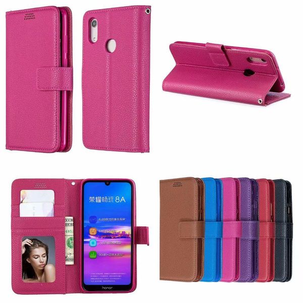 

high quanlity lychee wallet leather tpu phone cover cases case for huawei p30 mate 20 pro lite y9 y7 y6 y5 2019 2018