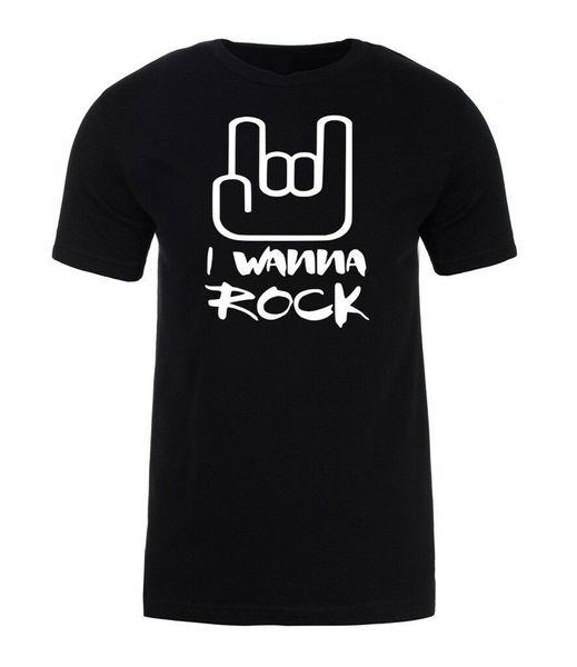

i wanna rock mens t-shirt бесплатная доставка light tee shirt