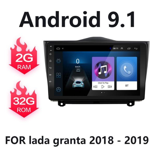 

2din android 9.1 car radio audio mp5 player gps navigation multimedia for lada granta radio 2020 2020 car in dash 9" head unit