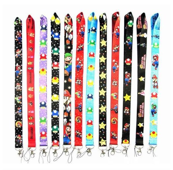 

dhl super mario lanyard phone lanyards for men women holders chain badge keychain id cards chain
