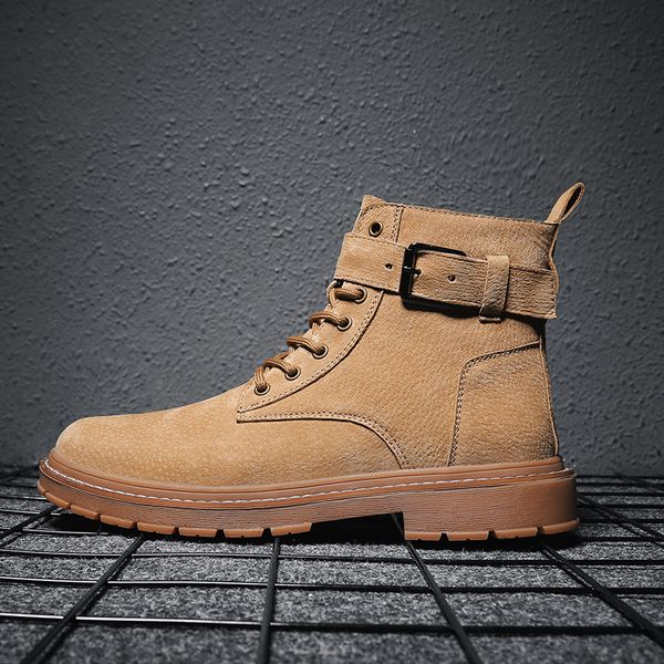 

new men winter snow boots bottes pour hommes sneakers men waterproof outdoor footwear fashion boots chaussure homme, Black