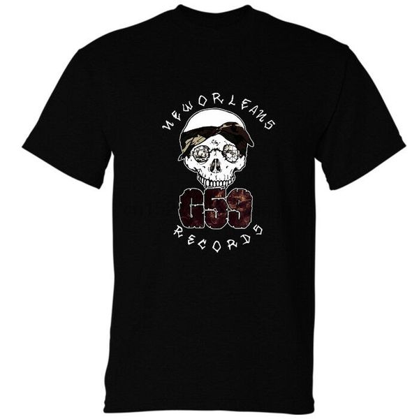 

g59 record skull logo black t-shirt unisex