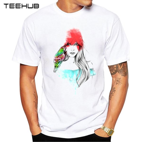 

новые поступления 2019 teehub прохладный мужская мода parrot и me дизайн футболки с коротким рукавом o-образным вырезом топы hipster tee