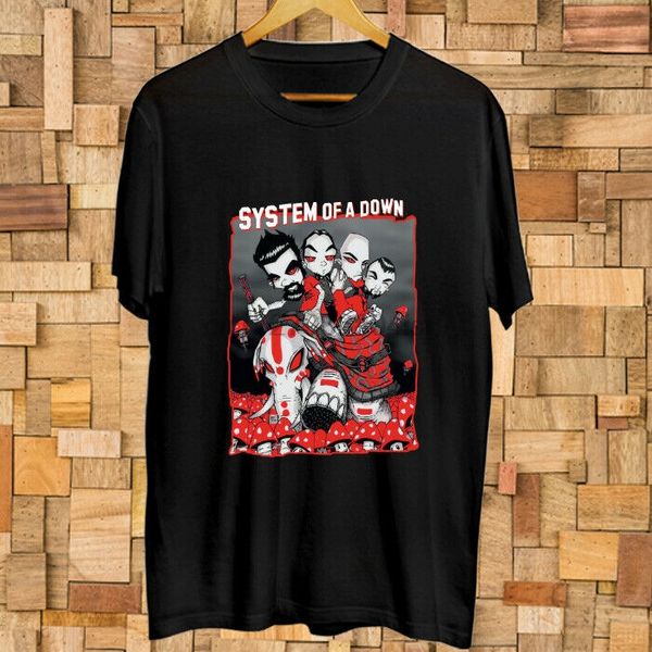 

system of a dawn - mushrooms album logo t-shirt size s-3xl