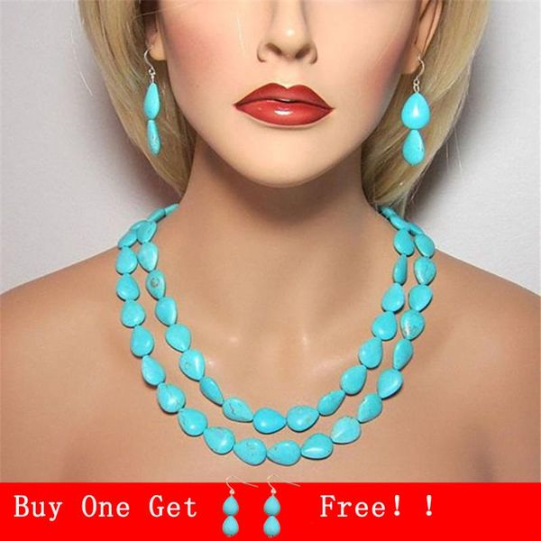 

bohemian natural stone necklaces chokers for women vintage charming chain necklaces handmade party jewelry display new trendy, Golden;silver