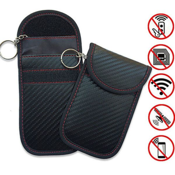 

1шт противоугонного автомобилей fob rfid blocker фарадей сигнал блокировка сумка против кражи ключей портмоне, Red;blue
