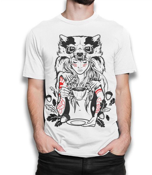 

princess mononoke anime t-shirt, studio ghibli hayao miyazaki tee cool gift personality tee shirt