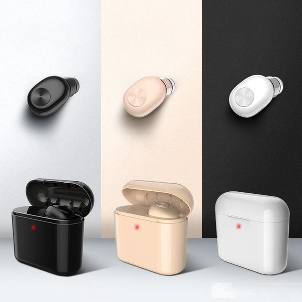 

tws mini bluetooth earphones wireless headphones stereo sweatproof headset earbuds invisible earpiece with charging case for smart phones