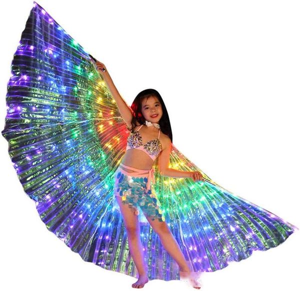 

kids luminescent dancing cloak ballet show shawl led butterfly wings fluorescent ballet dancing dress for birthday halloween party