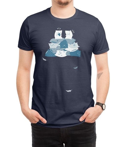 

new men casual printed t shirt pillow fight short sleeve t-shirts tee