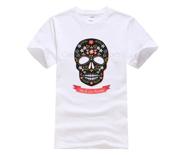 

personality t shirt sugar skull tshirt men s fashion taille plus size homme mexico printed crew neck short sleeve casual t shirt