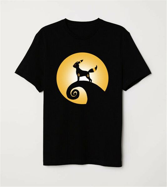 

кошмар перед рождеством dark eevee umbreon хэллоуин черная футболка tee shirt digital печатается