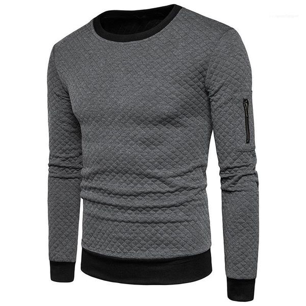 

winter panelled casual pullover crew neck sweatshirts solid color male clothing mens 2020 designer luxury hoodies autumn, Black