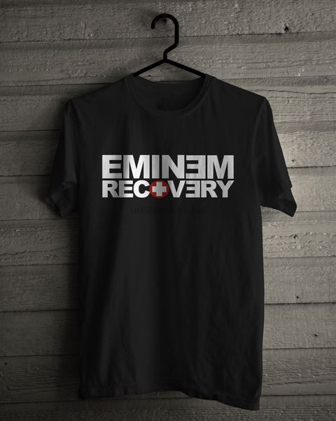 

eminem recovery t-shirt rap tee size smlxl2xl3xl new fashion 100% cotton for man tee wholesale