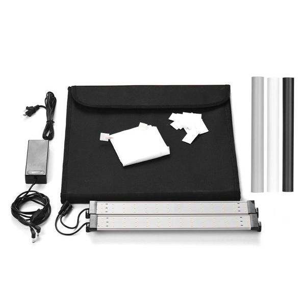 

light stands & booms portable foldable po studio shooting tent kit box adjustable brightness pography with 84 led uk plug