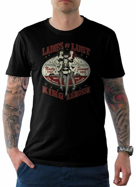 

king kerosin mens t-shirt tee ladies of lust black 2xl