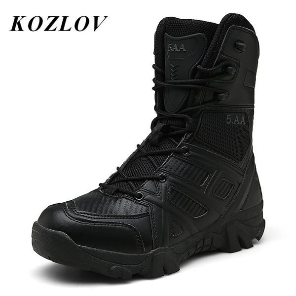 

boots desert tactical ankle men casual shoes army hunting boot black bilitary combat bota militar kozlov