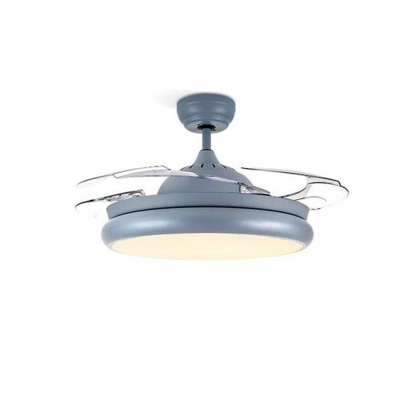 

electric fans led retractable ceiling fan lamp white/grey/green folding 36" 42" remote control speed ceilineutral white cool