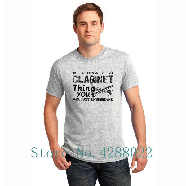 

it's a clarinet t-shirt round collar kawaii comfortable men's t shirt 2018 camiseta shirt size s-3xl awesome tee