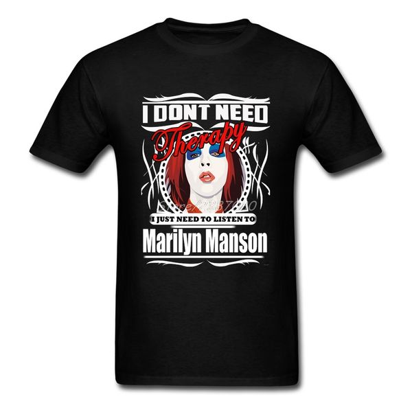 

marilyn manson t shirt xxxl short sleeve custom men's clothes hiphop funko pop cotton crewneck funny t-shirts