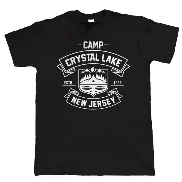 

camp crystal lake mens фильм ужасов t shirt - хеллоуин костюм необычные платья 2019 новая мода летняя мужская с коротким футболки