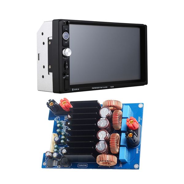 

1pcs 600w / 4ohm class d digital subwoofer o board dc48v & 1 set dc 12v auto radio 7023b mp5 player stereo support