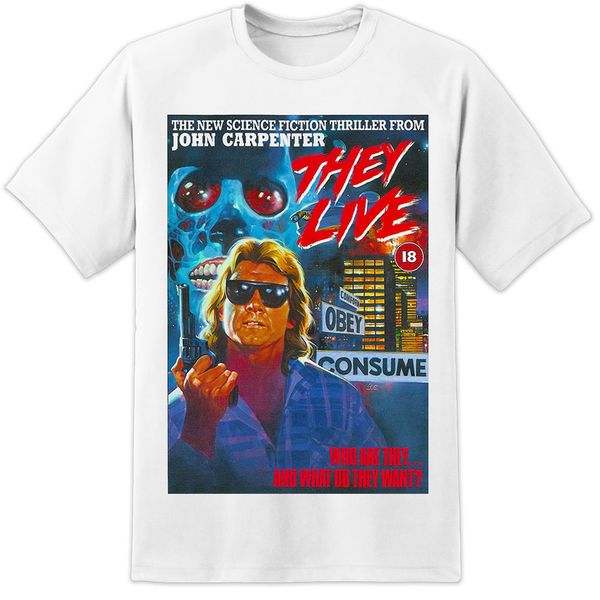 

mens john carpenter they live movie poster t shirt rare film print big trouble cool tee shirt