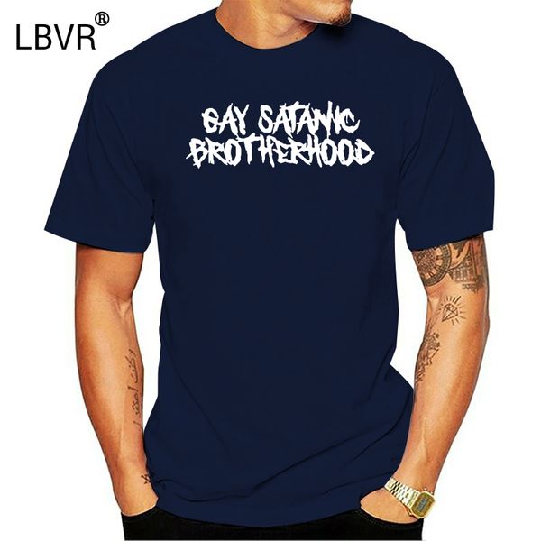 

personality sunlight t shirt for men men and women gay satanic brotherhood new white logo t shirts gray camisetas